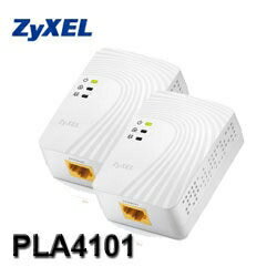 [nova成功3C]ZyXEL合勤 PLA-4101 (雙包裝) 迷你型電力線網路橋接器