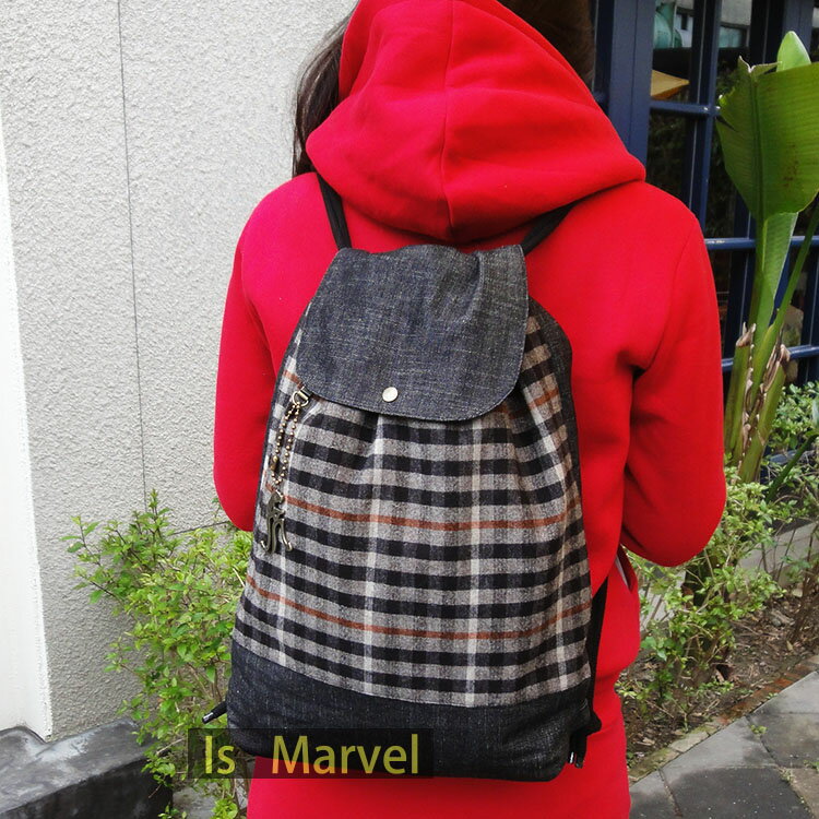 【Is Marvel】蘇格蘭牛仔束口包 後背包《預購》