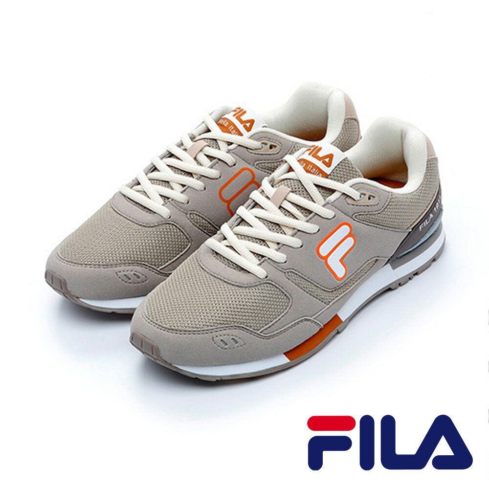 FILA男款經典復古慢跑鞋 輕量模組 乳膠鞋墊J027Q-761