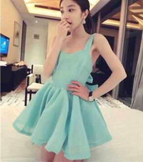 夏裝새로운韓味露背小禮服련옷裙十天預購+現貨