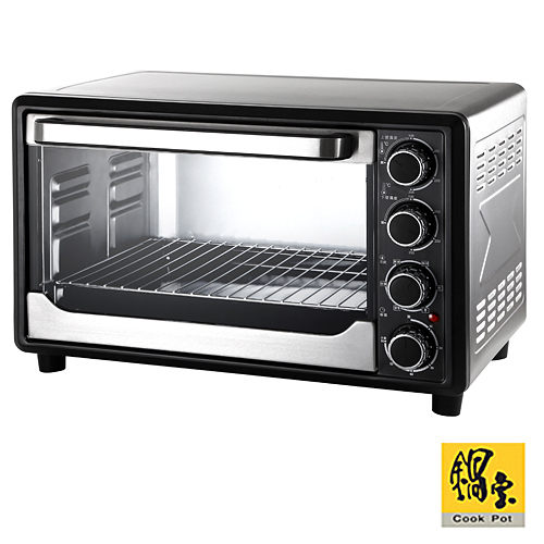 鍋寶-33L雙溫控不鏽鋼烤箱(OV-3300-D)/上下可獨立溫控100-250℃