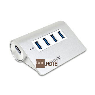 ::bonJOIE:: 美國進口 Satechi Premium 4 Port Aluminum USB 3.0 Hub 鋁合金材質 四孔 集線器 (全新盒裝) 4-Port
