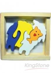 小羊咩咩立體拼圖盒