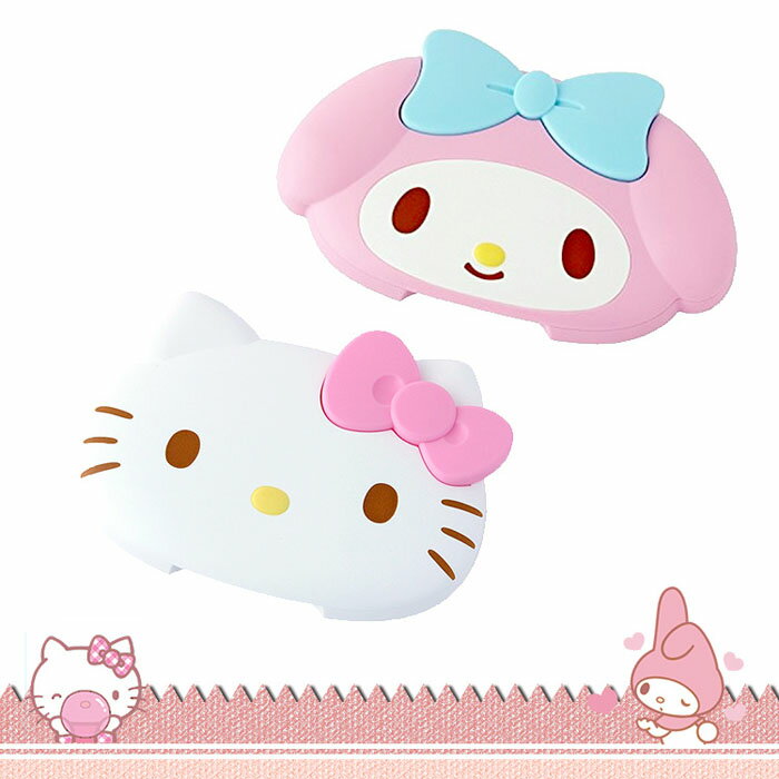 大田倉 日本進口正版 Sanrio 三麗鷗 Kitty 凱蒂貓 Melody 美樂蒂 紙巾蓋 重複黏貼