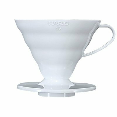 *新品上市*日本知名品牌 HARIO V60 白色樹脂濾杯VD-02W