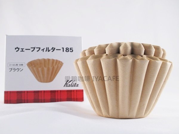 《愛鴨咖啡》Kalita 蛋糕型 濾紙 50入/盒 #185 美式咖啡機濾紙