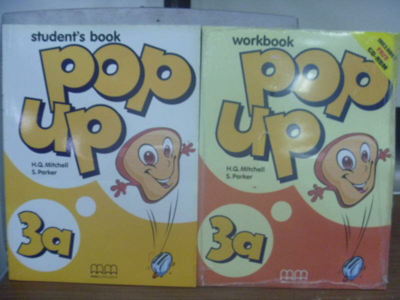【書寶二手書T8／語言學習_QGP】Pop up_3a_student's book+workbook_2本合售