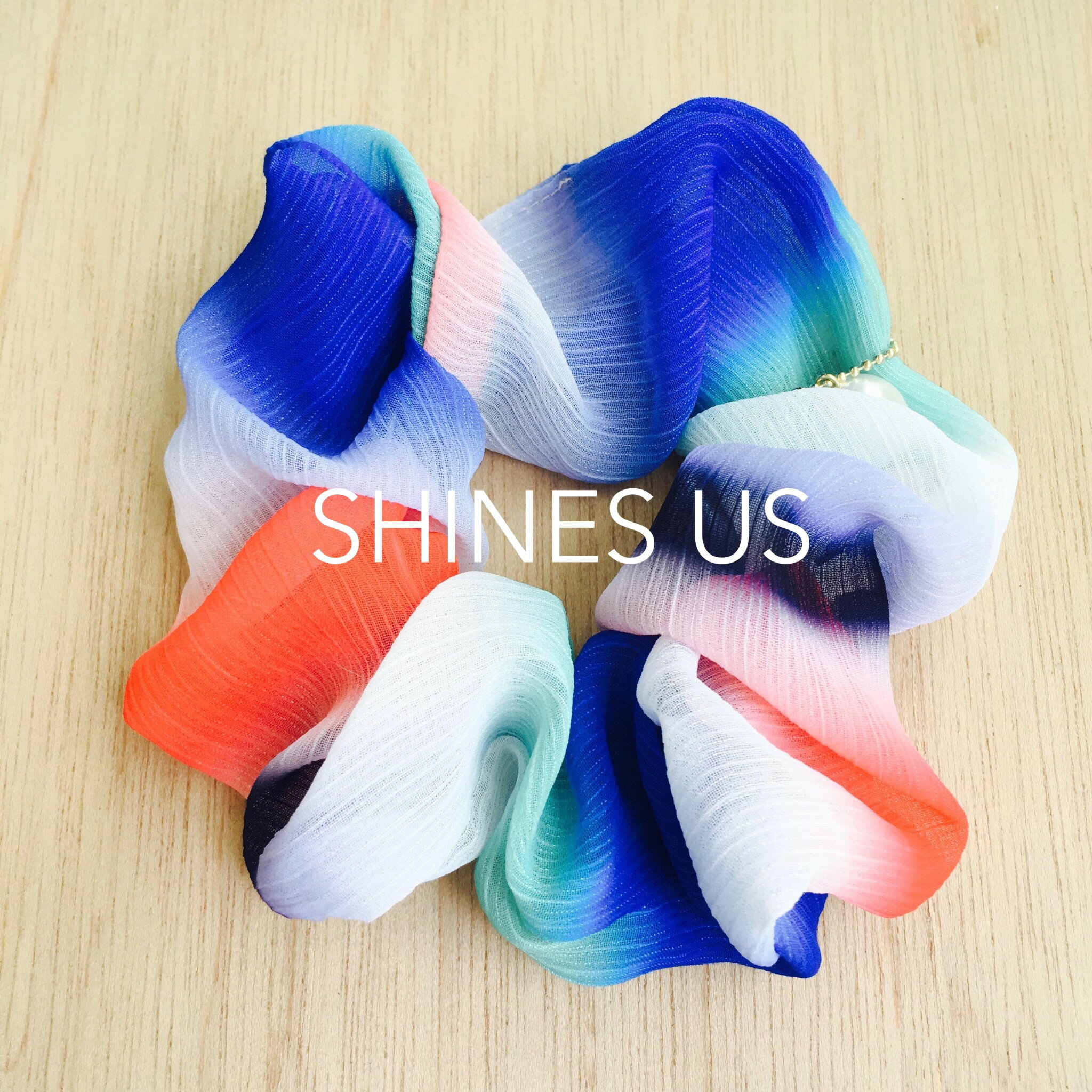 【SHINES US】正韓 渲染彩色紗布髮圈