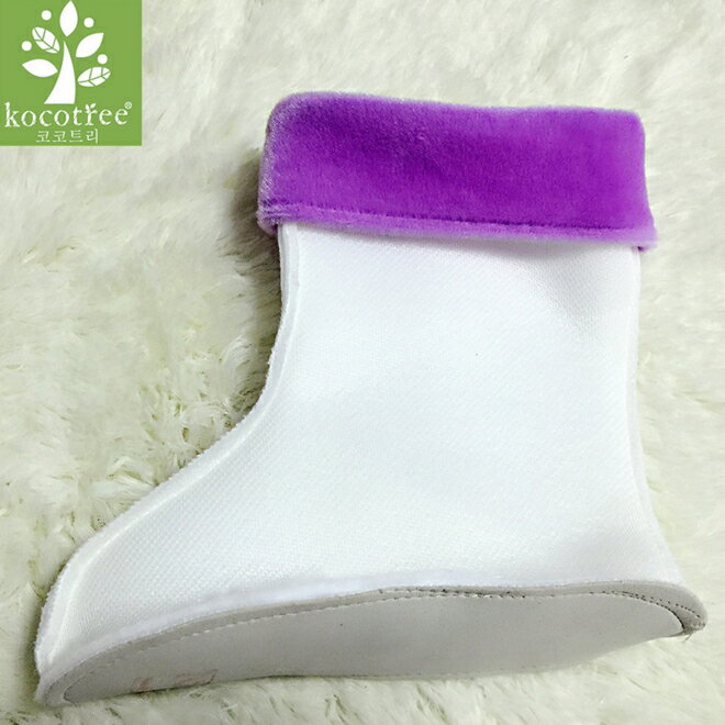 Kocotree◆精選雨鞋專用兒童雨鞋保暖內襯-紫色