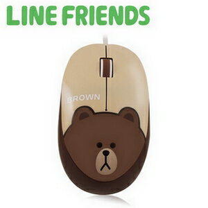 LINE FRIENDS 經典造型光學滑鼠 - 熊大 (LN-L01)