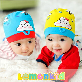 WallFree窩自在可愛雲朵舒適彈性兒童扭結套頭帽