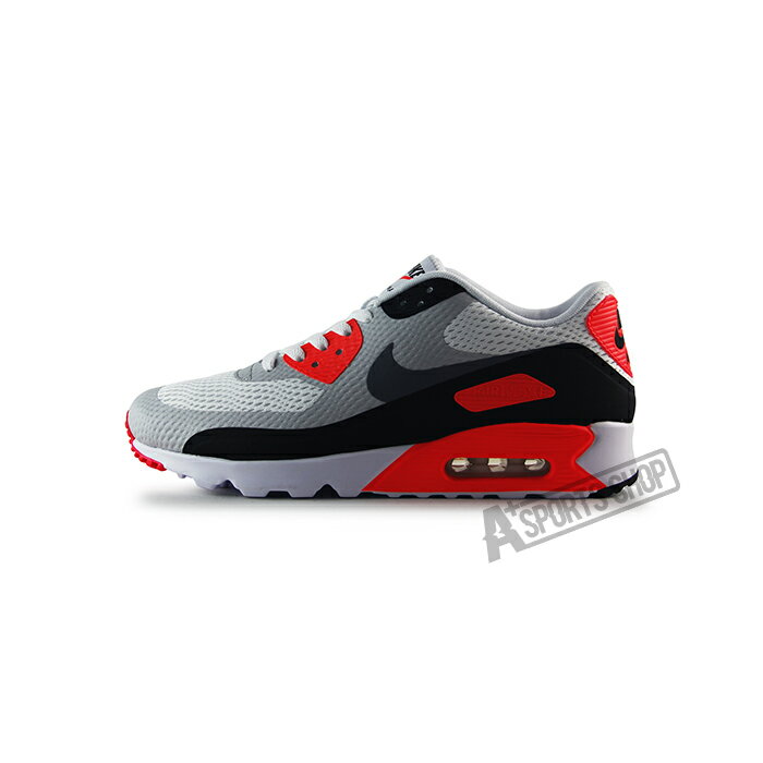 NIKE AIR MAX 90 ULTRA ESSENTIAL 男 休閒鞋 灰/黑/螢光橘-819474106