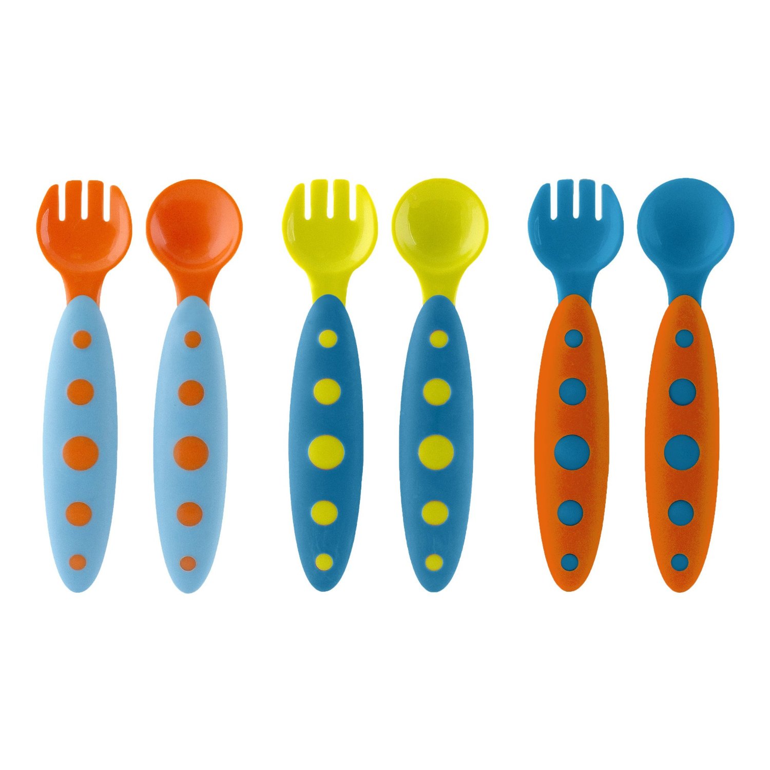 嬰兒餐具 Boon心情藍色叉匙組6件裝 (可拆單，不挑款）[babyzuriel 祖瑞兒嬰幼童用品]