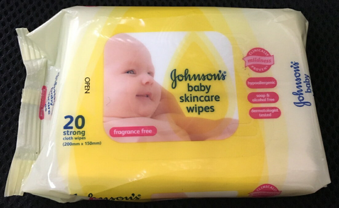 嬌生嬰兒護膚柔濕巾20抽 兩包 260380