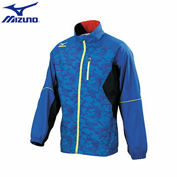 32TE658922（法國藍X靛藍）發熱內裡 昇華雲彩印花運動風衣套裝外套【美津濃MIZUNO】