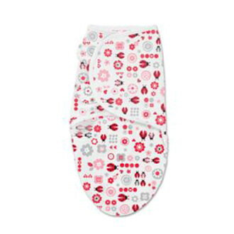 【悅兒樂婦幼用品舘】美國Summer Infant 聰明懶人嬰幼兒睡袋包巾【純棉系列-淑女瓢蟲】