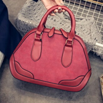 貝殼包手提包-個性名媛細緻磨砂肩背女包包4色72an25【獨家進口】【米蘭精品】