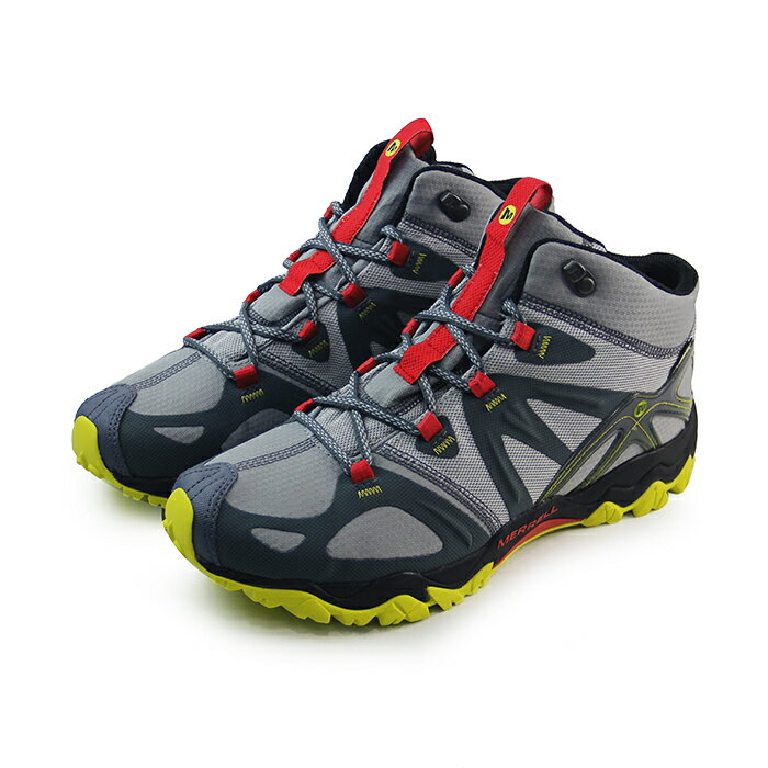 (男)MERRELL GRASSBOW MID SPORT GORE-TEX 戶外鞋 灰/黃-ML32403