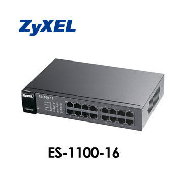 [NOVA成功3C]ZyXEL合勤 ES-1100-16 16埠乙太網路無網管型交換器  