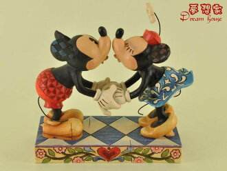 美國ENESCO精品-Jim Shore愛木小灣-DISNEY米奇米妮KISS ★超可愛★
