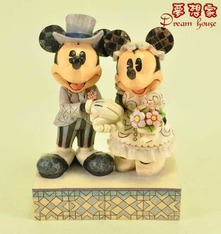 美國ENESCO精品-Jim Shore愛木小灣-DISNEY米奇米妮婚禮 ★超可愛★