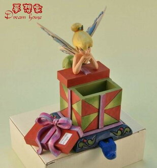 美國ENESCO精品-Jim Shore愛木小灣-DISNEY彼得潘仙子禮物勾/小物置物盒 ★超可愛★