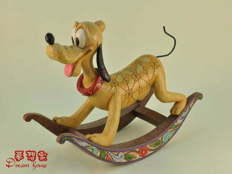 美國ENESCO精品-Jim Shore愛木小灣-DISNEY布魯托搖搖馬 ★超可愛★