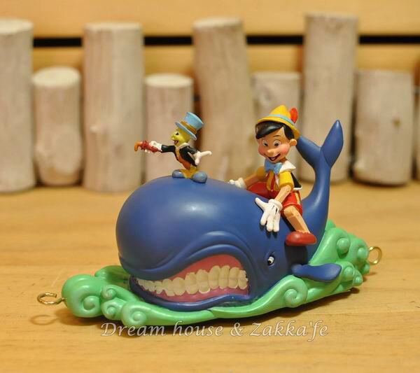 美國ENESCO精品 Show case 迪士尼小火車 DISNEY 小木偶與鯨魚 ★細緻漂亮★