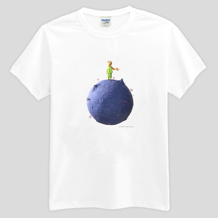 小王子電影版授權 - T恤：【 我的B612星球 】短袖中性 T-shirt ( 白 )