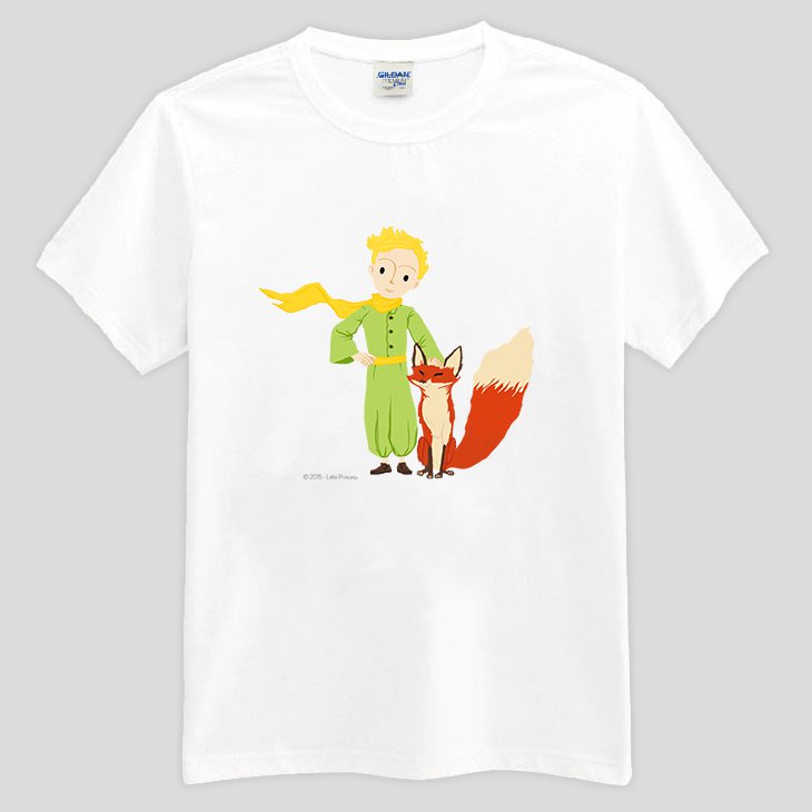 小王子電影版授權 - T恤：【 來自星星的你 】短袖中性 T-shirt ( 白 / 粉紅 / 水藍/ 麻灰 )