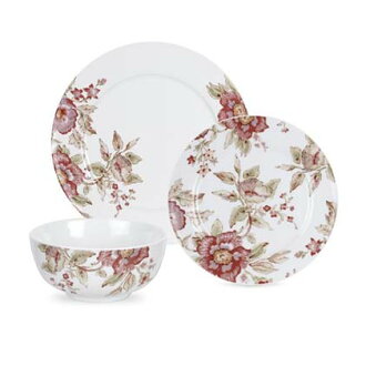 Royal Worcester 英國進口12件餐具組 - 紅玫瑰