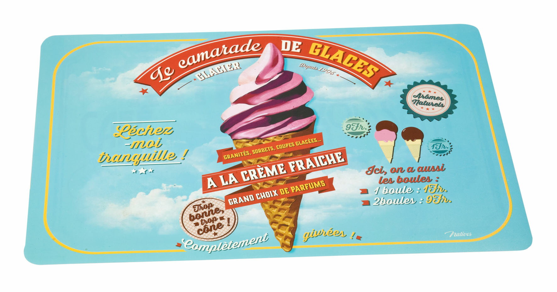 冰淇淋時間 - 餐墊 43.5 x 28.5 cm
