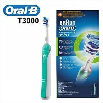 giligo 德國百靈Oral-B-3D三重掃動電動牙刷T3000 ,新一代3D潔牙科技 
