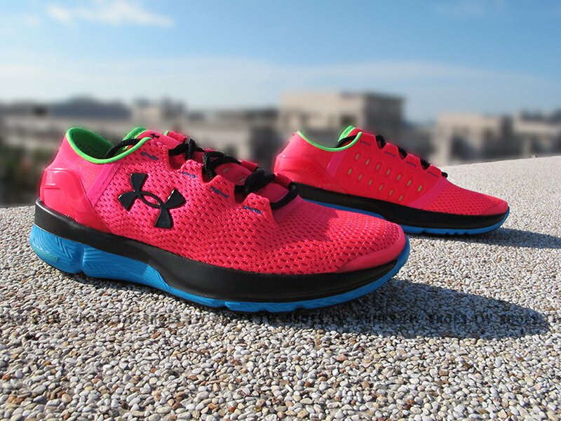 Shoestw【1266241-963】UNDER ARMOUR Speedform Apollo2 進化版 桃紅藍