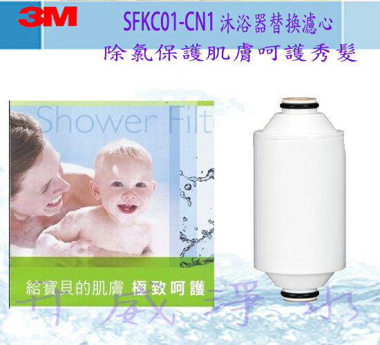 3M 全效沐浴過濾器專用替換濾心-除氯保護肌膚呵護秀髮SFKC01-CN1