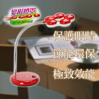 威勁 NICELINK TL-207E4 LED 節能檯燈(紅色/銀色)