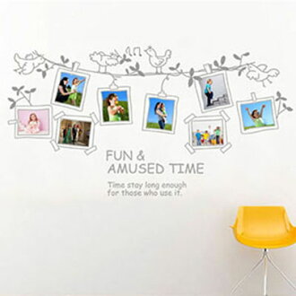 WallFree窩自在 DIY無痕壁貼 牆貼-歡樂時光 JM7143