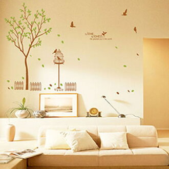 WallFree窩自在 DIY無痕壁貼 牆貼-愛烏及烏 JM7208AB