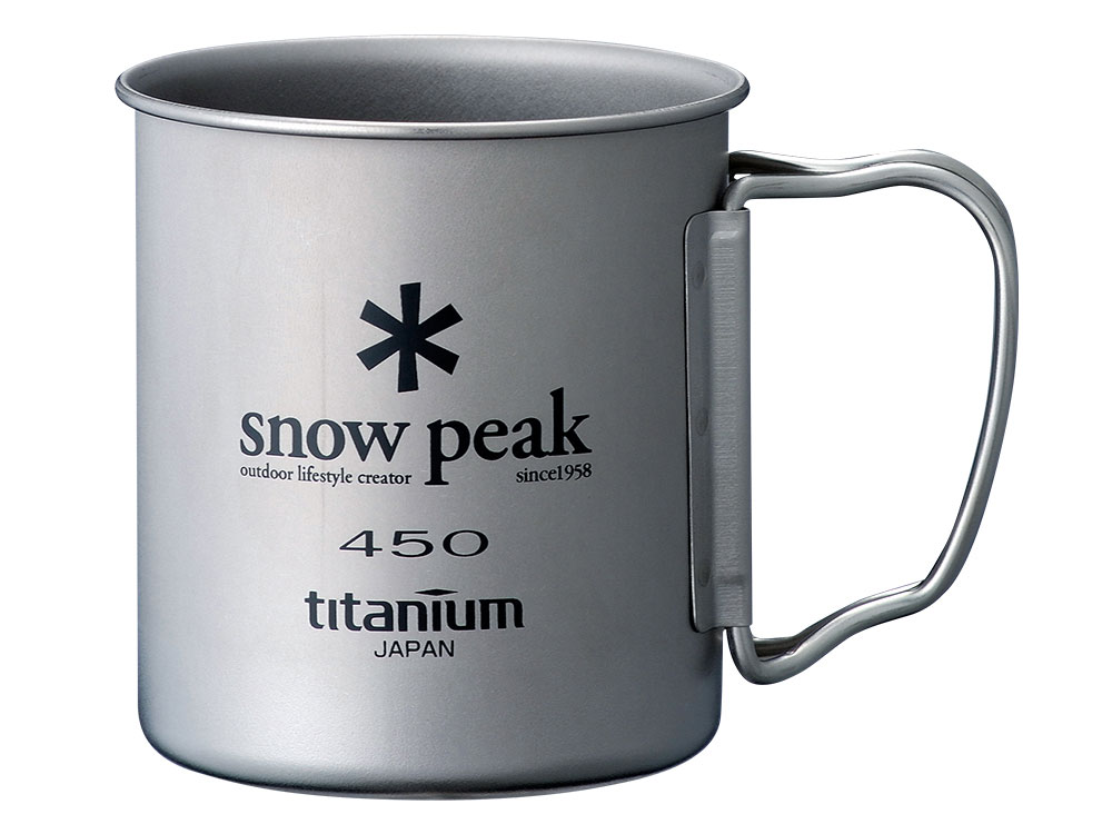 ├登山樂┤日本Snow Peak SP鈦金屬單層杯-450摺疊把 #MG-043R