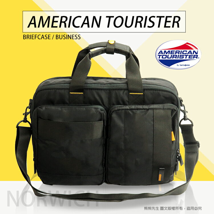 《熊熊先生》新秀麗 Samsonite 美國旅行者 94S002 筆電公事包、手提包 輕量 15.6吋 側背包、單肩包 NORWICK系列 附背帶