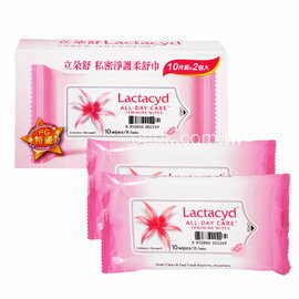 Lactacyd立朵舒 私密淨護柔舒巾(10片裝/2包入)/盒