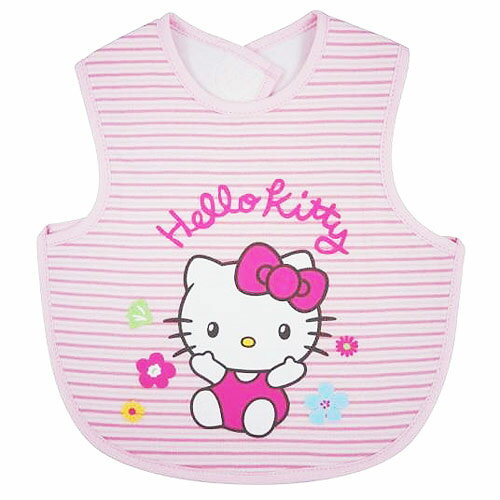 【奇買親子購物網】Hello Kitty 凱蒂貓圍兜(條紋)