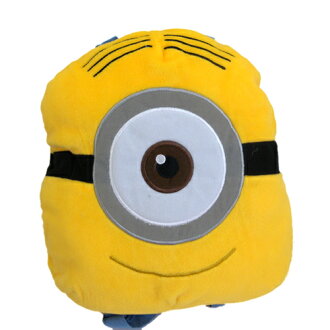 【真愛日本】15090200015絨毛造型後背包-史都華 神偷奶爸 小小兵 後背包 背包 兒童背包