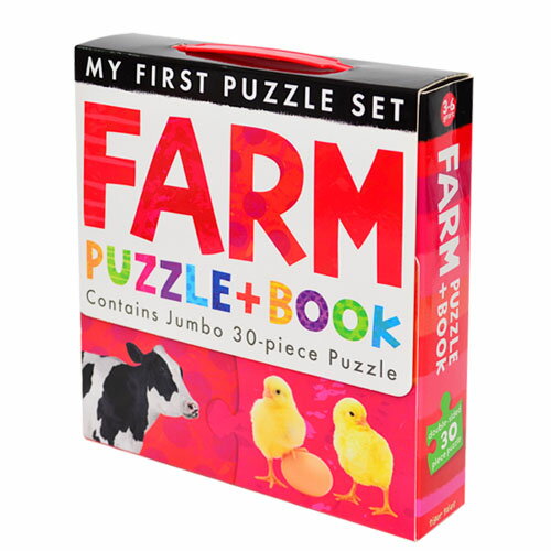 【英國Caterpillar原文童書】My First Puzzle Set-Farm 地板大拼圖