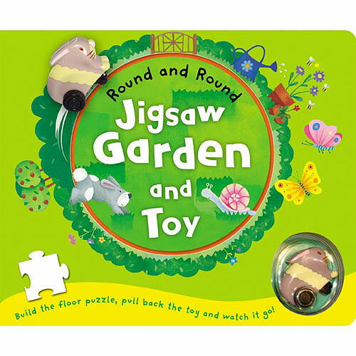 【英國Caterpillar原文童書】Round and Round Jigsaw Garden and Toy 拼圖書