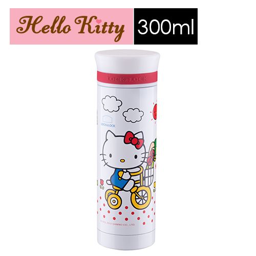 樂扣樂扣HELLO KITTY早安迷你保溫杯300ml白色HKT352WT-大廚師百貨