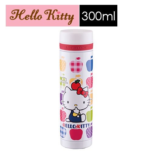 樂扣樂扣HELLO KITTY繽紛蘋果保溫杯300ml白色HKT354WT-大廚師百貨