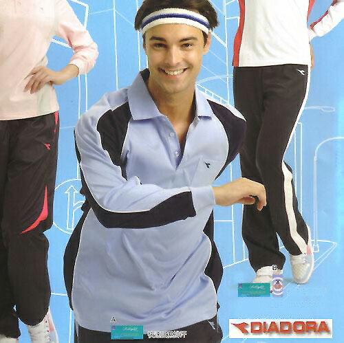 義大利名牌 DIADORA 男女吸濕排汗長POLO衫-水藍#D200910A1