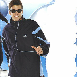 義大利名牌DIADORA男女防水透氣功能性二件式外套(深藍)#D6302A