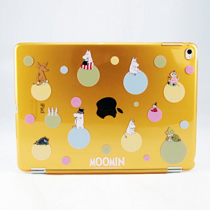 Moomin 嚕嚕米正版授權 -【 彩虹泡泡(橘) 】：《 iPad / ipad Mini 》水晶殼＋Smart Cover（磁桿）  